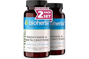 Beta-Carotene 15,000 mcg – 200 Capsules | High-Potency Provitamin A Supplement for Skin, Vision and Immune Support by BIOHERBA