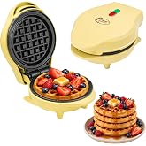 Bestron Mini Waffle Maker, Waffles Waffles for Small Waffles with Non-Stick for Children's Birthday, Family Party, Easter or