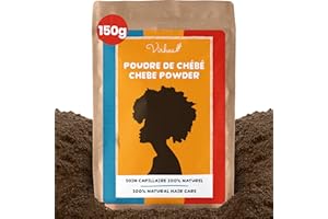 VIRHEA Chebe Powder 150 g – tradycyjna pielęgnacja włosów dla wzrostu i wzmocnienia | oryginalny Poudre de Chébé z Czadu dla mocnych i zdrowych włosów