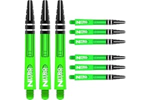 ‎RED DRAGON Red Dragon Nitrotech Dart-Schäfte, 3 Stück pro Packung (9 Schäfte insgesamt) mit Punktekarte