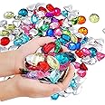 RICHNESS Pirate Treasure Jewels Jumbo Bling Diamonds Multi-Colored Treasure for Pirate Party Pack of 80pcs