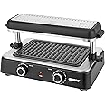 Geepas Fast Indoor Grill-GBG63060|Thermostat Control for Versatile Cooking| Perfect for Sizzling Steaks, Searing Vegetables Etc.|Compact,Patented Shifting Pole| Black, 2 Years Warranty