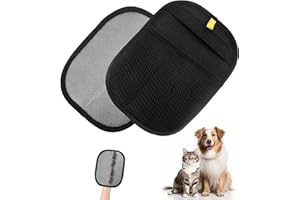 Itingy Static Pet Hair Removal Gloves, Electrostatic Cat Fur Remover Glove, Magic Brush Dog Hair Glove con Double Sided, Reusable Deshedding Pet Mitt for Furniture, Bed, Carpet, Clothes, Sofa-2 Packs