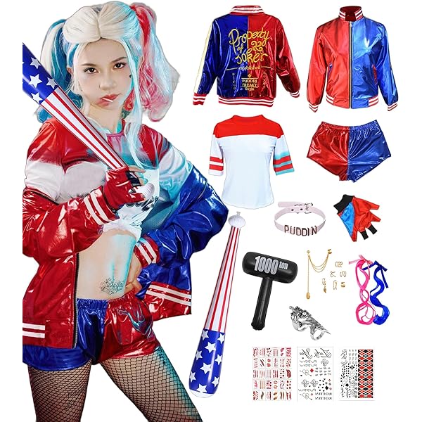 Harley Quinn Handschuh Für Kinder - Cosplay Handschuh Für Karneval & Halloween