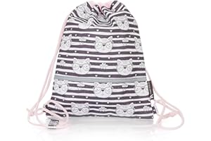 TA Trend Atelier Petit Sac de Gym pour Crèche, Sac de Sport Enfant, Sac à Cordon Enfant Maternelle- Sans PFC -Imperméable, Réflecteurs