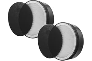Supremery Juego de filtros de repuesto compatible con Levoit LV-H132, HEPA y filtro de carbón activo, para purificador de aire