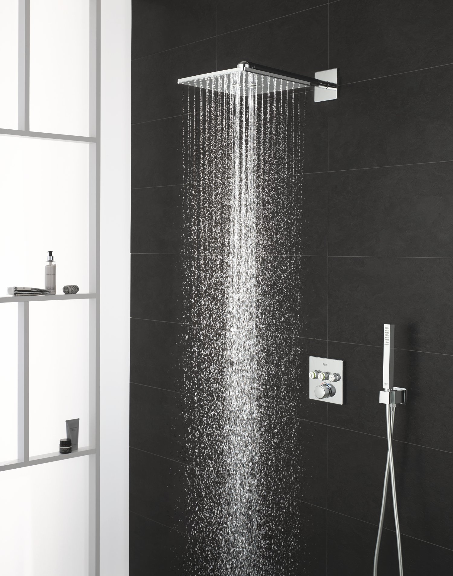 GROHE Set de douche encastré Rainshower SmartActive 310 mm Cube
