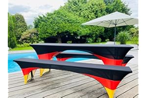 Hardington Husse Bierzeltgarnitur - 3-teilig Schwarz/Rot/Gold