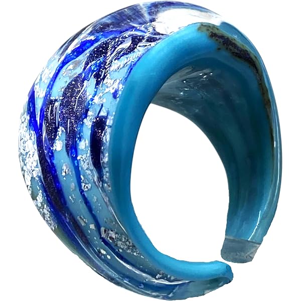 Bague Vintage ANTICA MURRINA Venise - Perles, Zircons, Plastique, Taille 30 Mm, Avec écrin