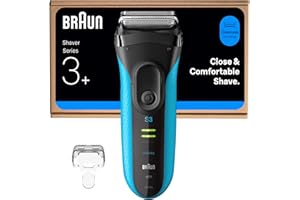 Braun Series 3 ProSkin Electric Shaver, Rechargeable and Cordless Wet & Dry Electric Razor for Men with Pop Up Precision Trimmer, 3040si, Black/Blue