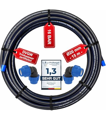 Zpe buis voor drinkwater pe 40 6,3 bar SDR 9 Kiwa 25 x 2,7 mm l = 50 m