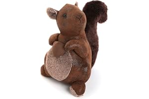 VERSA Sujetapuertas Ardilla Fermaporta Scoiattolo Decorativo, Poliestere, Multicolore, 25 x 23 x 17 cm