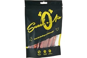 SnackOMio Snack de Calidad para Perros - crujientes palitos masticables con Filete de pechuga de Pato, sin Cereales, 1 envase (1 x 200 g)