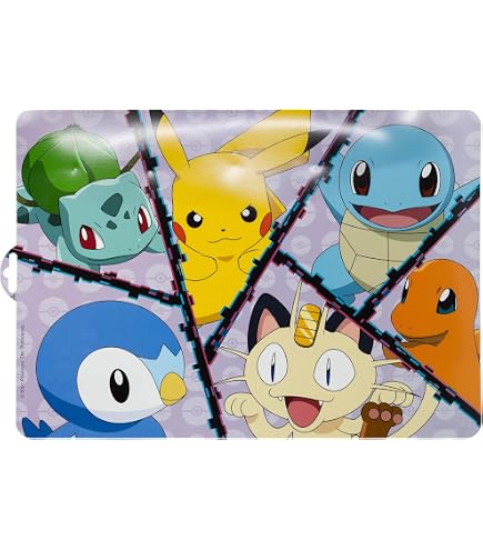 Nappe Pokémon Enfant – Plastique Lavable 1,8 X 1,2 M – Pour Fête Anniversaire – Décoration De Table – Dès 3 Ans