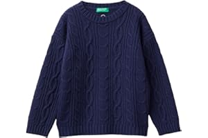 United Colors of Benetton Maglia G/C M/L 1344g100r Maglione Bambini e Ragazzi