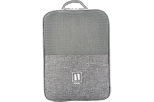 LTLSZRN Porta Scarpe da Viaggio, Organizer Portascarpe per Sneaker, Borsa per Scarpe da Viaggio, Sacca Portascarpe per Casa, Borse di Stoccaggio Scarpe, Portascarpe da Viaggio Portatile (Grigio)