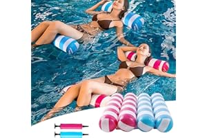 YYAOEMI 2 Pcs Inflatable Pool Floating Hammock, 4 in 1 Multi-functional Water Hammock, Children Adult Water Fun Pool Inflatable Toys with Manual Air Pump, Suitable for Pools,Outdoor Use
