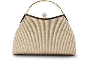 MICHELLE MOON - Pochette Donna Elegante per Matrimoni, Feste ed Eventi | Clutch con catena Tracolla, Ideale come Borsa Elegante Donna Cerimonia con Glitter o Borsa a Mano Donna per Occasioni Speciali