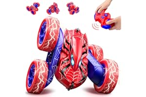 Braxel Remote Control Cars, 360 Flips RC Car Kids Toys for 3-8 Year Old Boys Gifts, 4WD Stunt Cars with LED Lights Boys Toys Age 3-8, Presents Gifts for 4-9 Year Old Boy Christmas Xmas Gifts for Kids