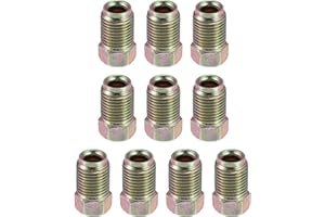 X AUTOHAUX 10pcs Motorcycle Brake Line Tube Fittings 10mmx1mm for 3/16"