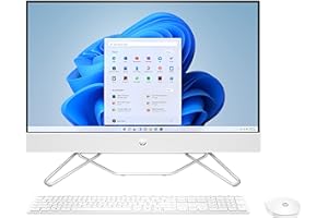 HP All-in-One 24-cb1002ss Todo en Uno - Ordenador de 23,8" Full HD (Intel Core i5-1235U, 16GB RAM, 512GB SSD, Intel Iris Xe Graphics, Windows 11) Blanco - Teclado QWERTY Español