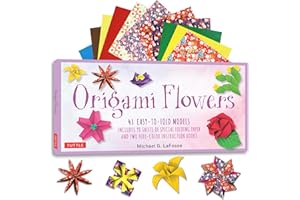 Origami Flowers Kit: 41 Easy-to-fold Models - Includes 98 Sheets of Special Folding Paper (Kit with Two instruction Books of 41 Projects) Great for Kids and Adults!