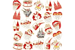SEPGLITTER 24 Stück Anstecker Pin Broschen, Emaille Pin Abzeichen Pins Set Anstecknadel für Damen Herren DIY Basteln Rucksäcke Hut Kleidung Zubehör Accessoires