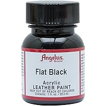 matte black leather paint