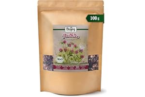 Biojoy Ekologisk rödklöver, torkad, hela blommor med foder, 100 g