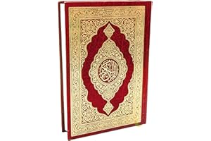 Everyfix Coran en Arabe – Saint Coran format A5 – Couverture Rouge – Coran arabe uniquement pour lecture et apprentissage – Livre islamique - Certifié par Al-Azhar Al-Sharif