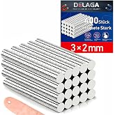 400 Stück Magnete, Kleine Magnete 3x2mm Magnet | Mini Magnete für Magnettafel, Kühlschrank, Whiteboard, Pinnwand, Büro, 3D Dr