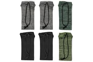 GUGULUZA Pistol Sock Silicone Oil Treated Gun Stocking for Handguns 6 Pack