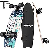 Hikole Cruiser Skateboard per Bambini Adolescenti Adulti, 27×8" Cruiser Skate Legno 7 Strati di Acero, Skateboard per Princip