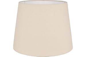 MiniSun | Large Modern Tapered Light Shade in a Beige Fabric Finish | Floor Lamps & Torchieres, Home Décor & Improvement Essential | 350mm Shade Width