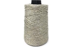 Chicca Tutto Moda Filo da Uncinetto o Ferri 250 gr - 850 mt glitterato per abbigliamento (Sabbia Dorata 01)