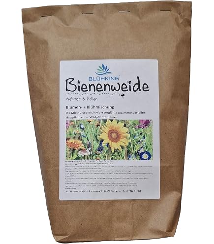 LaCaTho Streuobstwiesen Mischung - Wildblumen-Saatgut (ber 50 heimische  Wildkruter), bienenfreundlich, mehrjhrig & pflegeleicht  ideal fr  Naturgarten, Streuobstwiese & Bienenweide (50m) : Amazon.de: Garten