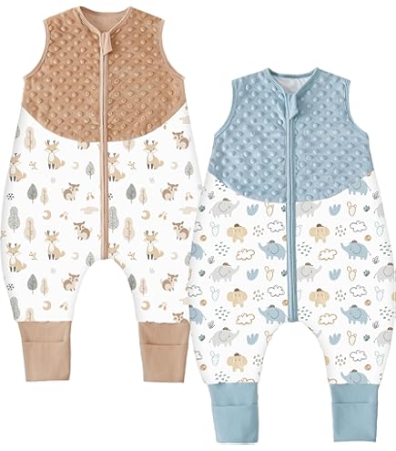 Chilsuessy Babyslaapzak voor de zomer, met voeten, 0,5 Tog-waarde