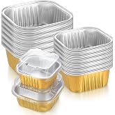 pzihao 30 Pieces Muffin Tins Set with Lids, Aluminum Molds, Trays with Lids, Baking Pans, Aluminum Molds, for Cake, Cupcake,