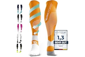 ‎DIASPORTS Diasports RUNSTARS Kompressionssocken für Sport, Laufen, Marathon und Triathlon | RUNSTARS Premium Kompressionssocken mit gleichmäßiger Kompression und verstärkter Ferse für Damen und Herren