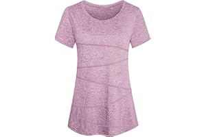 Sykooria Gym Tops for Women Sports Tshirt Yoga Tops Ladies Activewear Workout Athletic Exercise Fitness Short Sleeve Summer Running Top