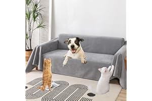 PEXXSUII Sofa Abdeckung, Wasserabweisend, rutschfest, Langlebig, Vollständig, Sofakissen, Stoff, Möbel, Sofa überwurfdecke für Haustiere Haare Kinder Floppers Hund Katze Kratzer 130 x 180cm