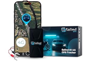 SALIND GPS - Salind 01 4G GPS Tracker - GPS Tracker Auto, Motorrad, Fahrzeuge, LKW's - Diebstahlschutz - Online, 4G, weltweit und Echtzeit Ortung mit App - Direktanschluss KFZ-Batterie (9-75V)