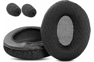 DowiTech oddychające słuchawki wymienne nauszniki poduszki słuchawek kompatybilne z zestawami słuchawkowymi Sennheiser PC8.2 Chat PC5.2 Chat PC3.2 Chat