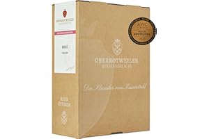 ‎OBERROTWEILER WINZERVEREIN EG Oberrotweiler Wein-Box Rosé 3 Liter QbA trocken – BRONZE 2025 AWC Vienna – Zarte Fruchtaromen nach Pfirsich, Apfel und Zitrusfrüchten – Badischer Wein, Anbaugebiet Baden (1 x 3,0 l Bag-in-Box)
