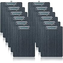 12 Clipboard In Legno Per A4 - Portablocco Con Clip Metallo, Per Ufficio, Scuola O Casa - Foto 12