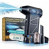 Super Pro Soplador De Aire Potente y Aspirador Mano 2 en 1, Pistola Aire Comprimido, 130000 RPM, Plumero de Aire Eléctrico co