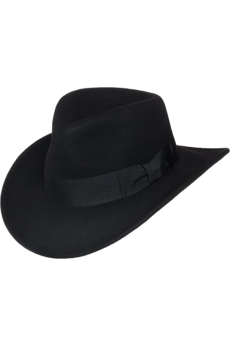 Wool Felt Hat,Wide Brim Fedora Hats Men 