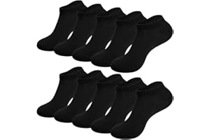 RUIXUE Mens Sports Socks, 10 pairs Breathable Trainer Running Socks for Women Men, Cotton Walking Socks Low Cut Ankle Socks Hiking Socks for Casual and Athletic Wear