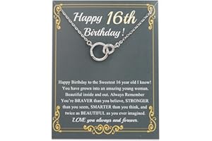 BNQL 16th Birthday Necklace Gifts for Girls 16 Year Old Birthday Gifts 16th Birthday Jewelry Sweet 16 Gifts for Daughter Niece Sister Friends