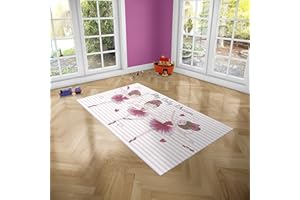 Oedim Alfombra Infantil Bailarinas para Habitaciones PVC | 95 x 133 cm | Moqueta PVC | Suelo vinílico | Decoración del Hogar | Suelo Sintasol | Suelo de Protección Infantil |